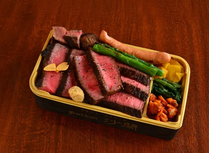 はこだて大沼黒牛・黒毛和牛ステーキ盛合せ弁当