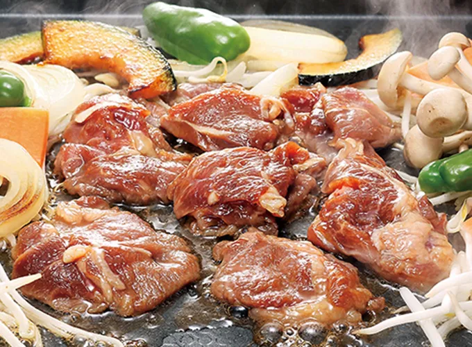味付けラムロースジンギスカン