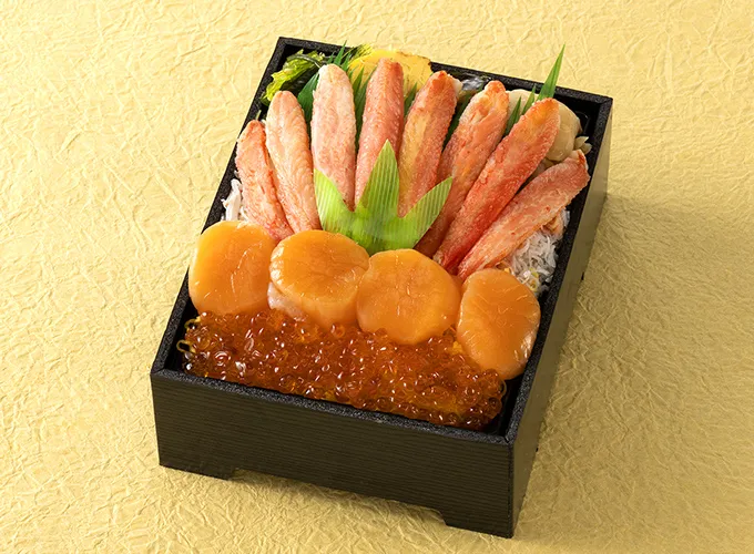 本ずわい赤玉ホタテといくら御膳