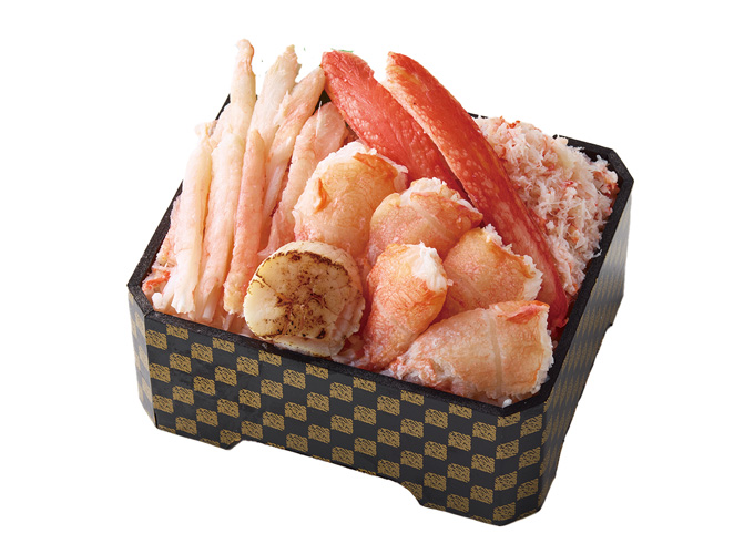 蟹盛り三昧弁当 ~炙りホタテ~