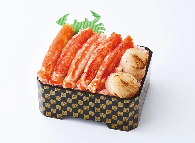 道産タラバ蟹と炙りホタテ弁当