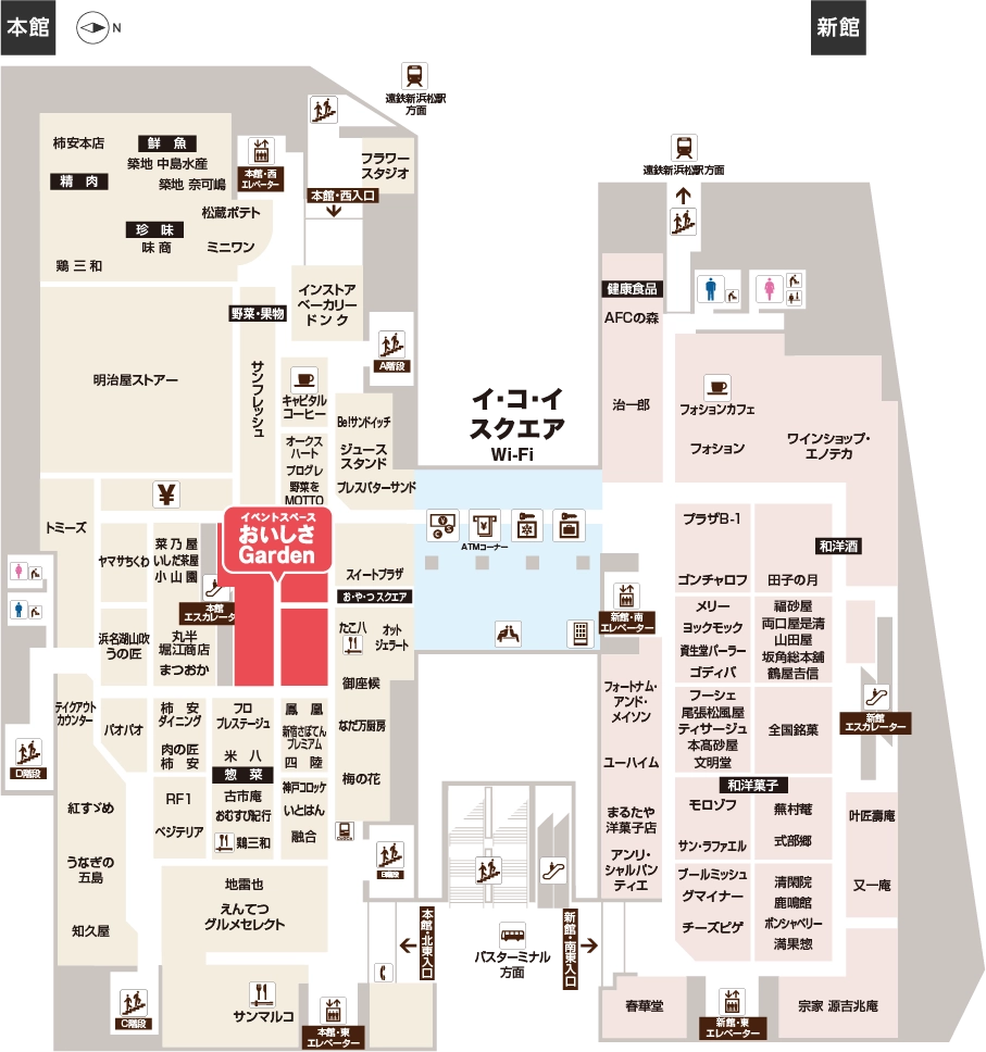 地下1階 フロアマップ