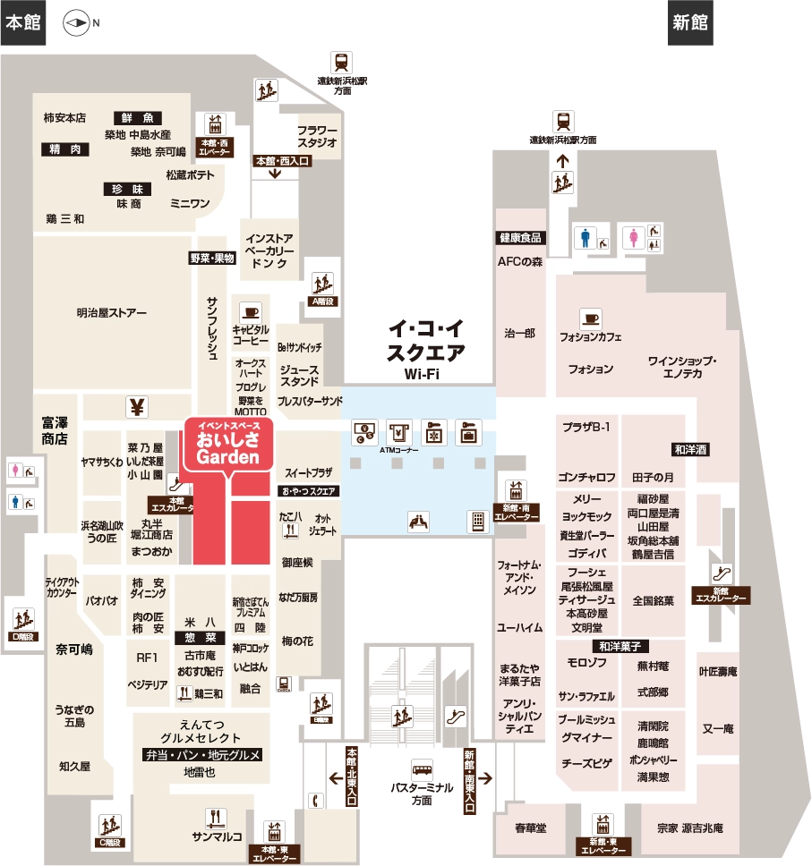 地下1階 フロアマップ