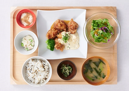 鶏の南蛮揚げ 味噌タルタル定食