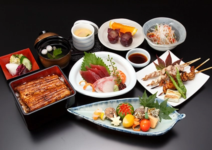 徳コース / 葵コース / うなぎづくしコース